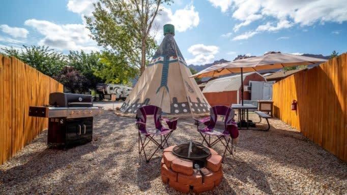 Ok Rv Park Family Tipi Ok1 Hotell Moab Eksteriør bilde